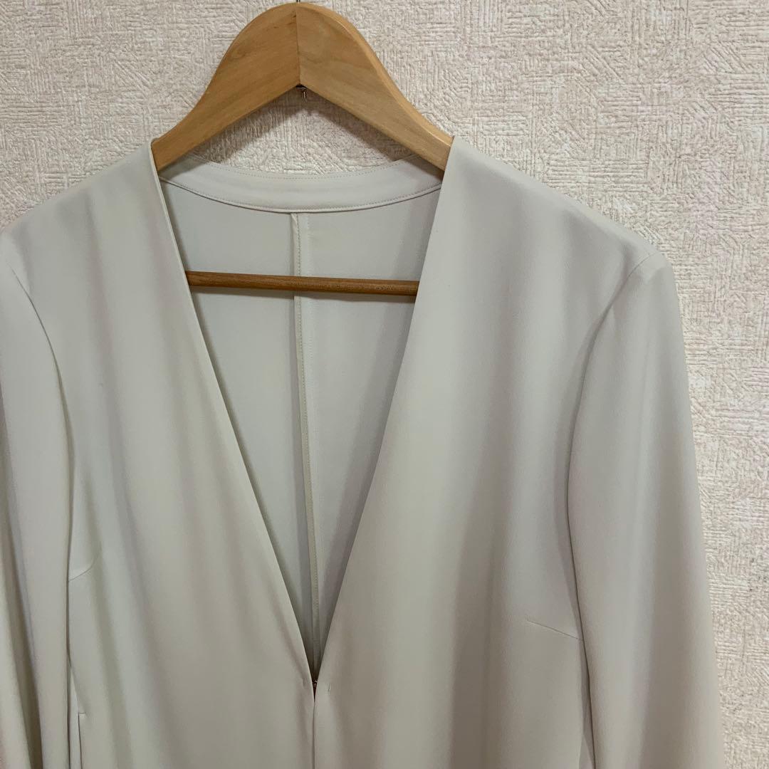 【新品】23区　大きいサイズ　ストレッチ　ノーカラー ジャケット