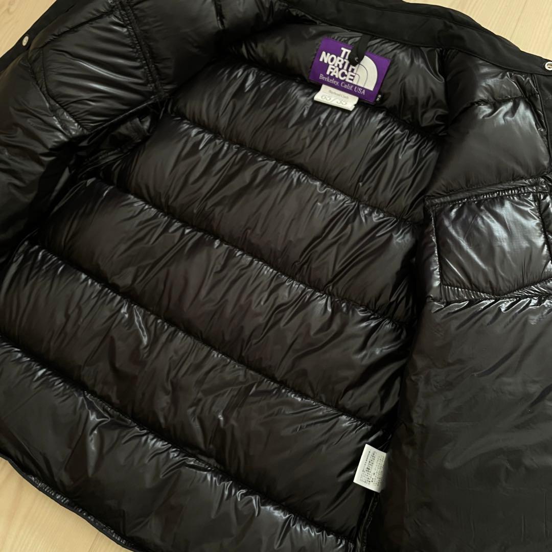 ws ノースフェイス 黒 ダウン PURPLE LABEL パープルレーベル