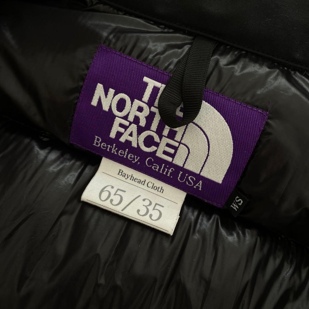 ws ノースフェイス 黒 ダウン PURPLE LABEL パープルレーベル