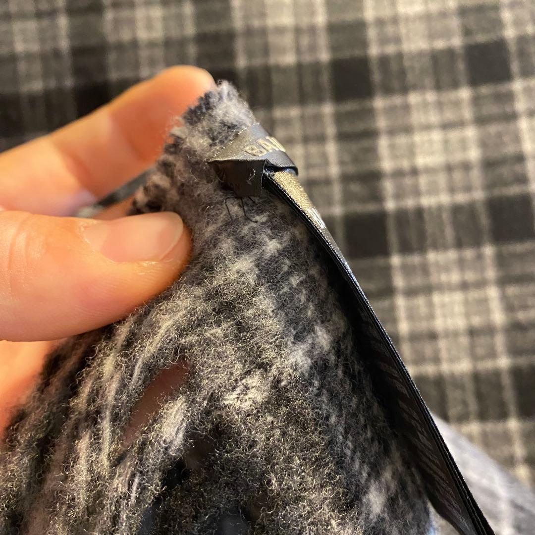 BALENCIAGA フーデッド スカーフ マフラー グレー タグ付き