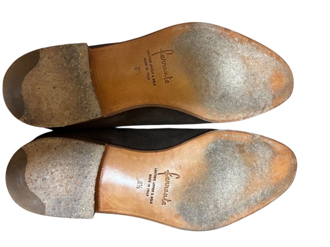 つかさFerrante スエード ローファー ブラウン