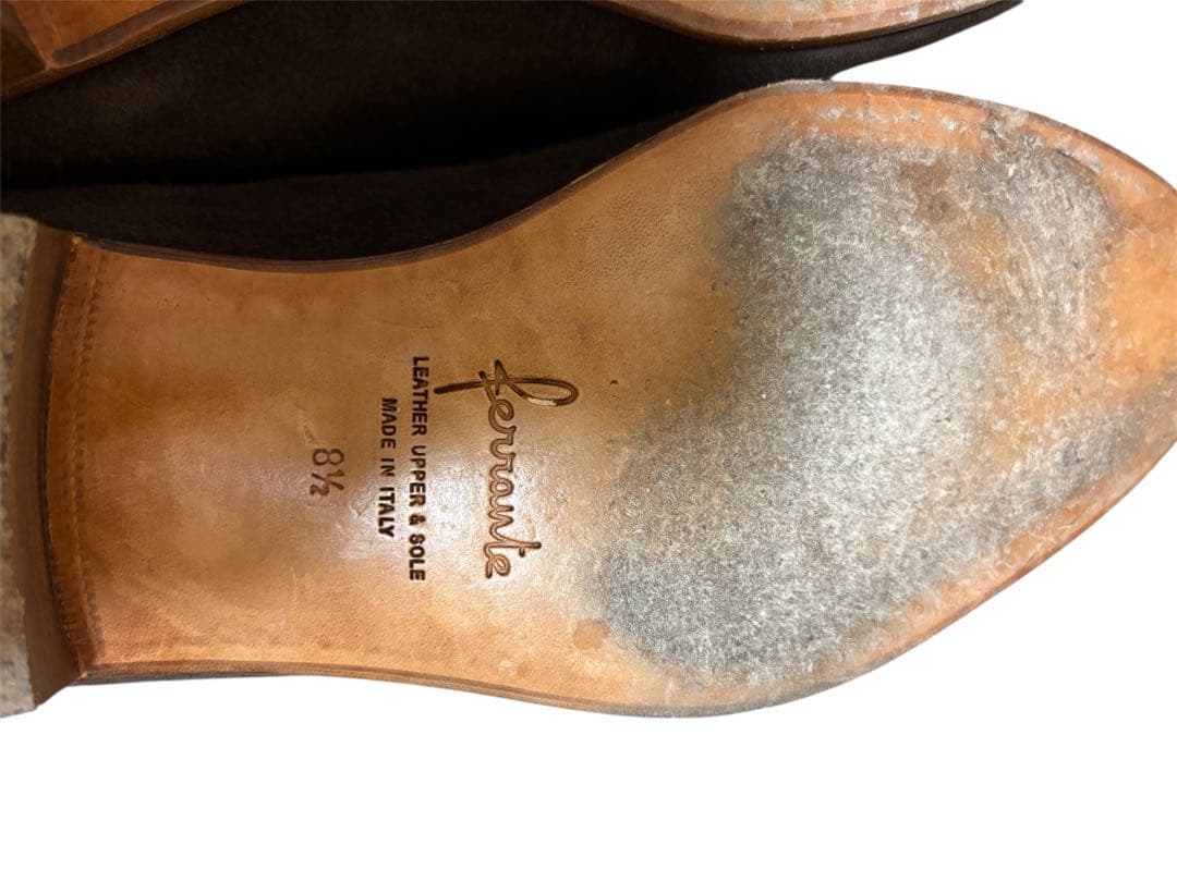 つかさFerrante スエード ローファー ブラウン