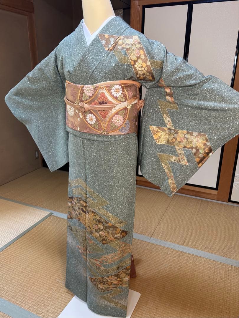 正絹たたき染め上品な訪問着