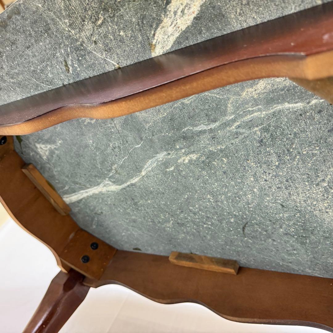 天然大理石 楕円形テーブル　ティノスグリーン センターテーブル