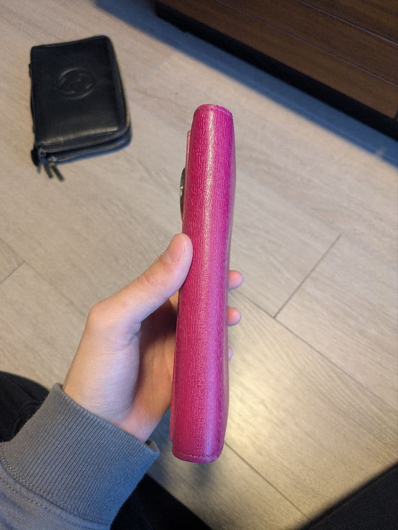 GUCCI　ハート　長財布　ピンク