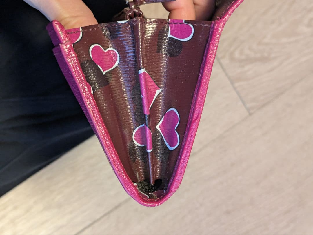 GUCCI　ハート　長財布　ピンク