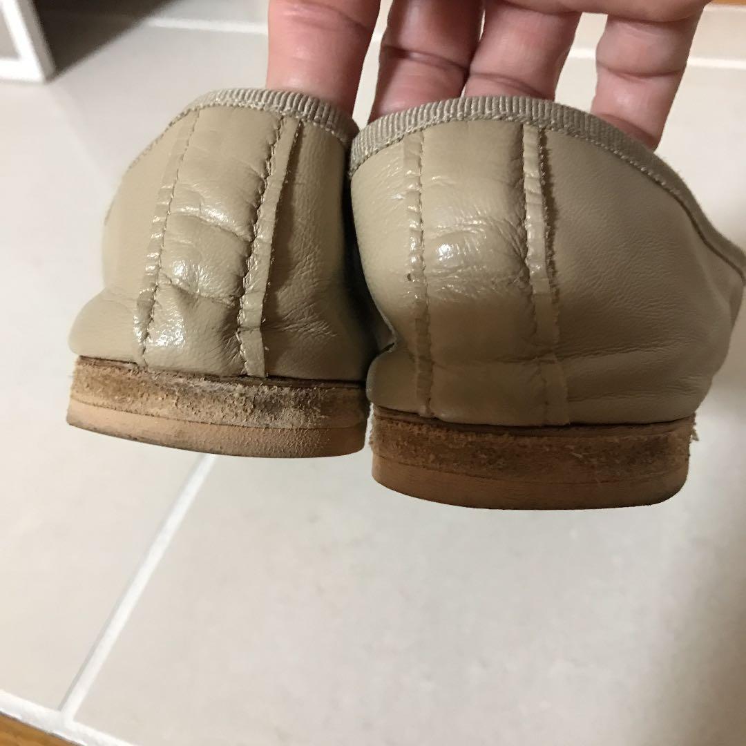 お値下げ！美品ポルセリバレエシューズベージュ36