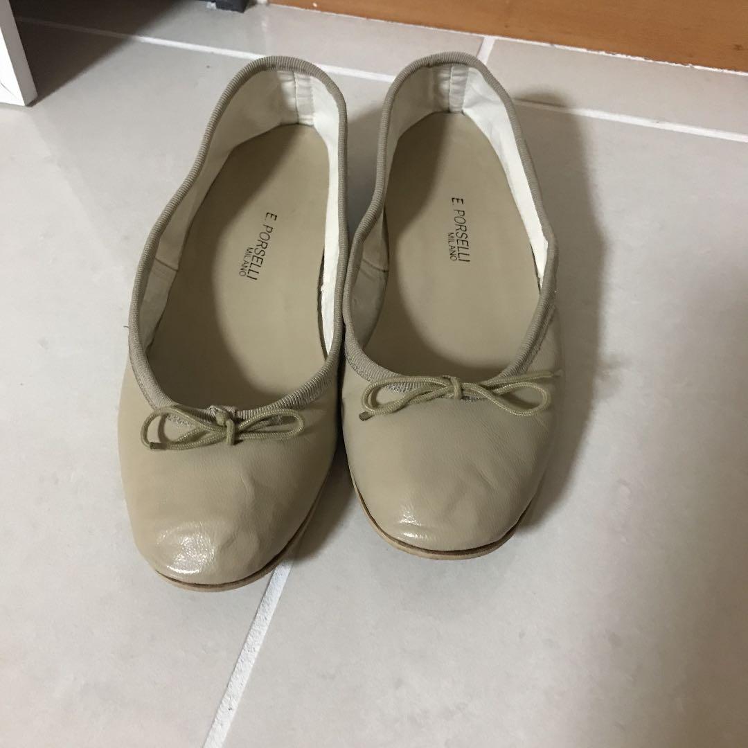 お値下げ！美品ポルセリバレエシューズベージュ36