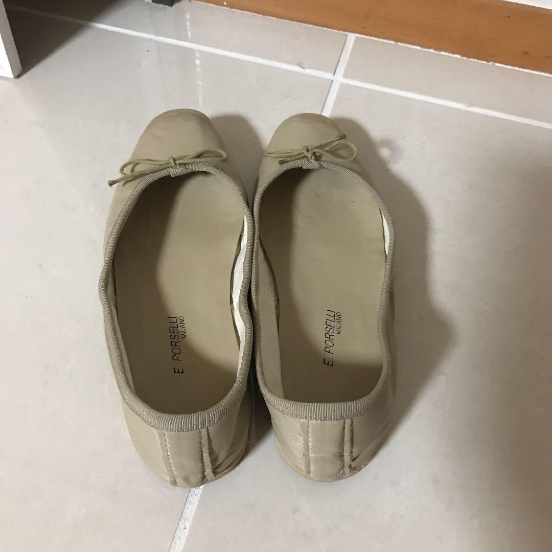 お値下げ！美品ポルセリバレエシューズベージュ36