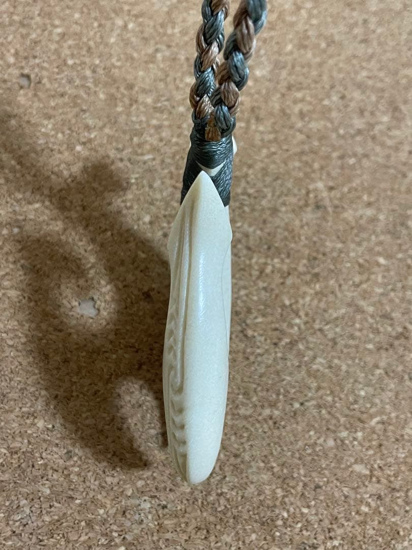 ボーンカービングネックレス(sw41)マッコウ値下げ