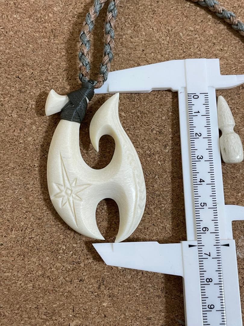 ボーンカービングネックレス(sw41)マッコウ値下げ