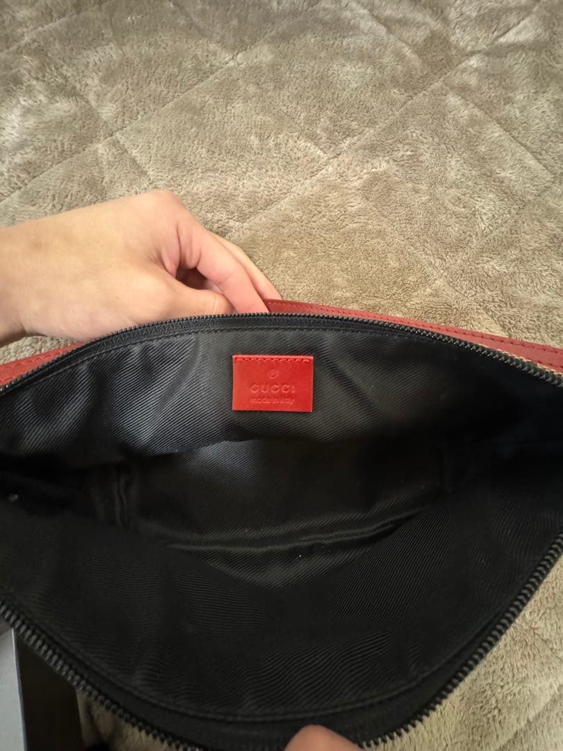 【未使用品】GUCCI GGキャンバスクラッチバッグ