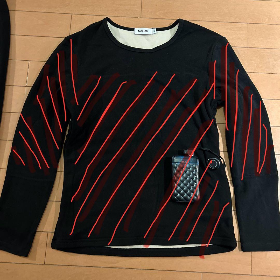 FASHION 電熱長袖シャツ・パンツ セット