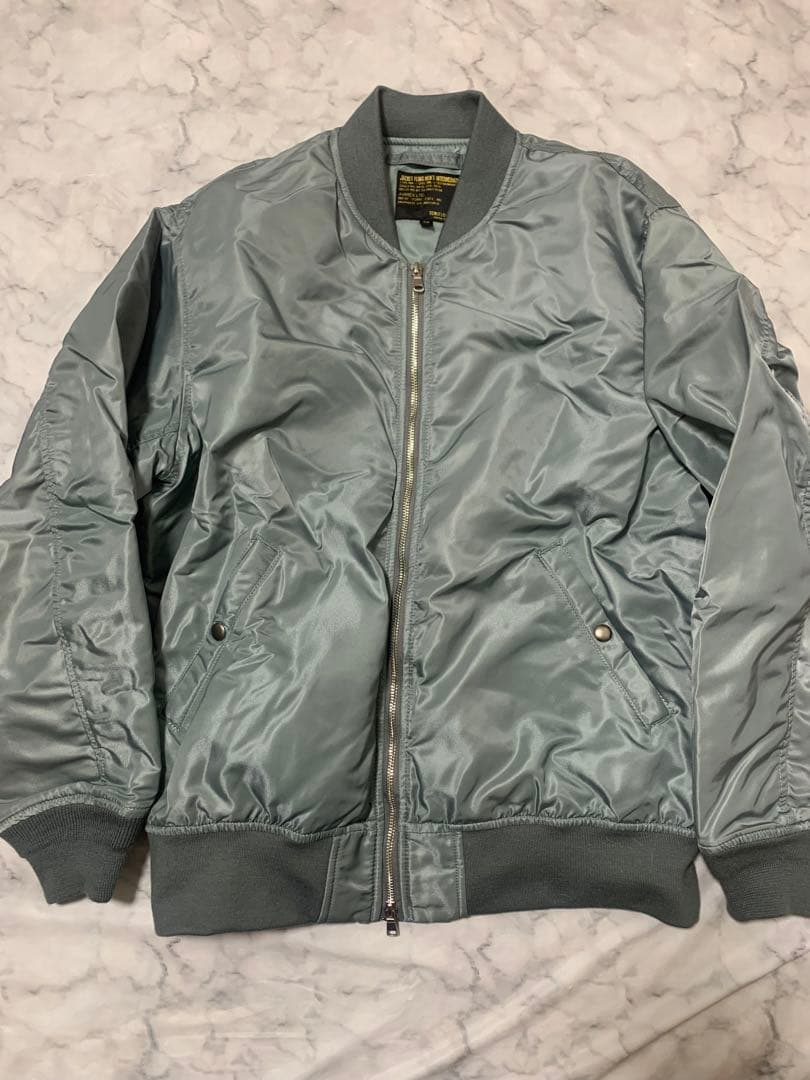 【美品】BEAUTY&YOUTH別注 AVIREX 66ナイロン MA-1 40