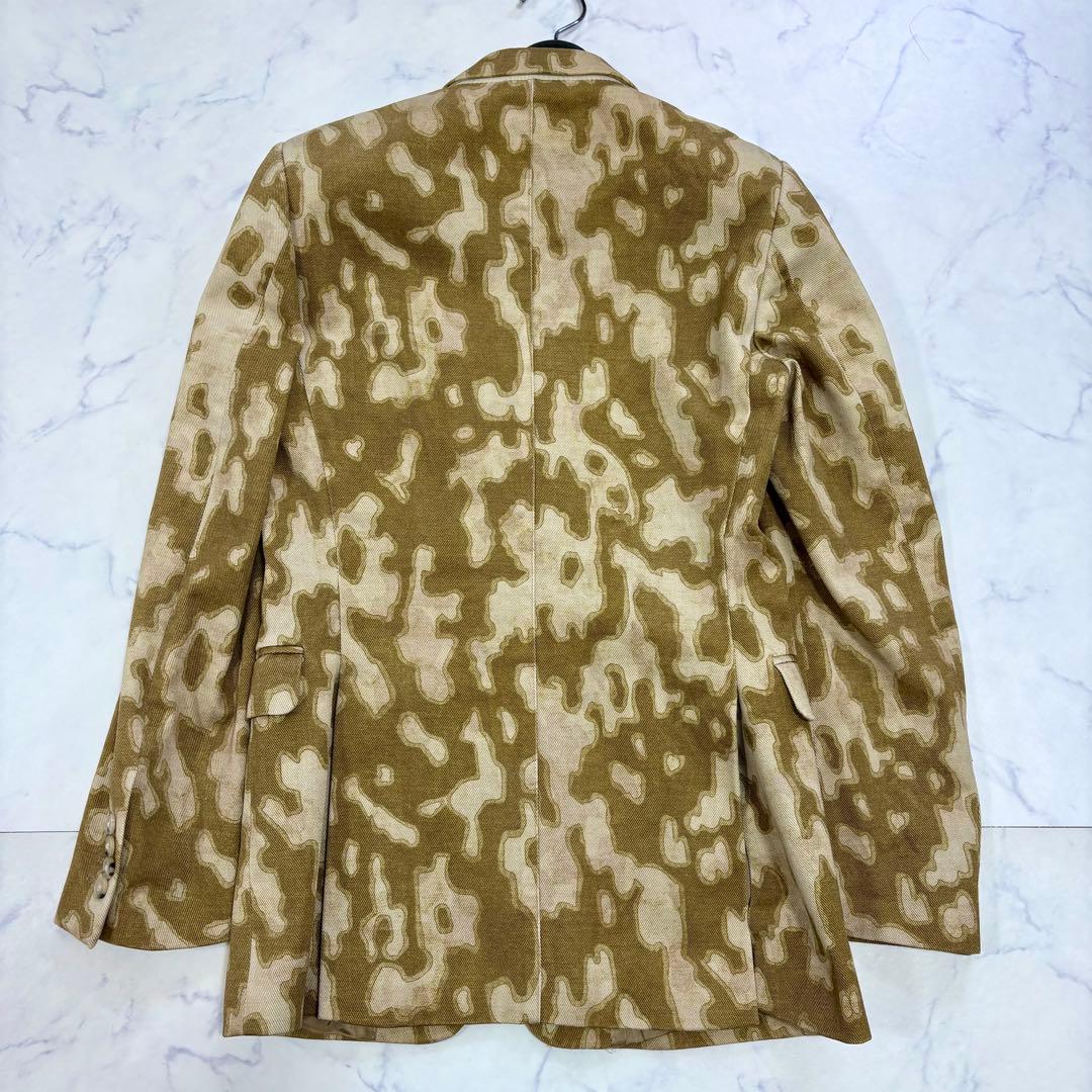 美品 DRIES VAN NOTEN テーラードジャケット カモフラ柄 ベージュ