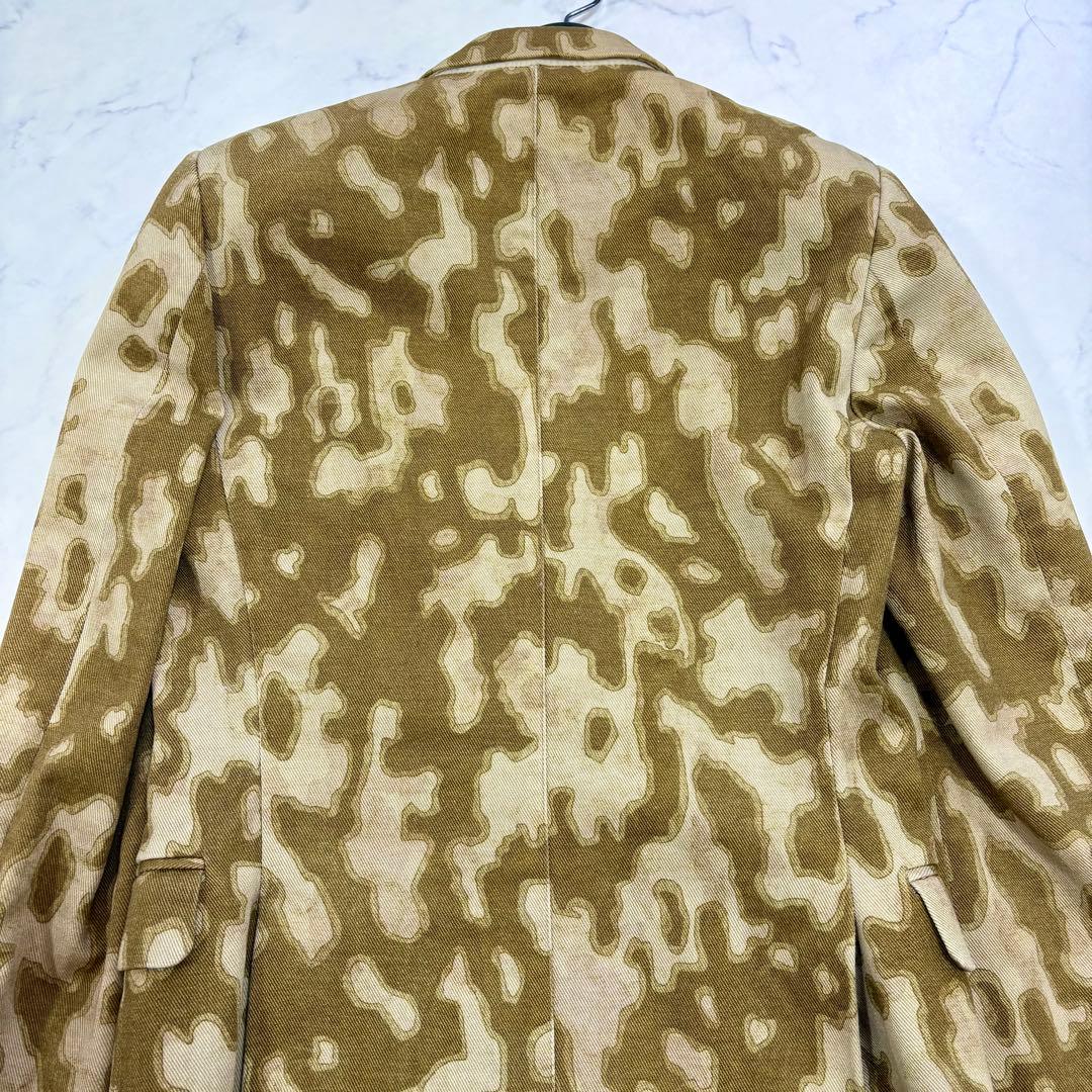 美品 DRIES VAN NOTEN テーラードジャケット カモフラ柄 ベージュ