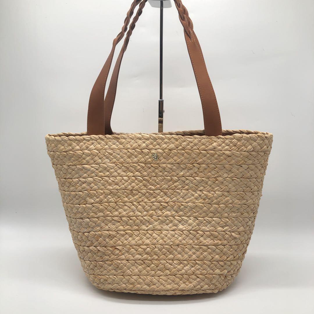 極美品 ヘレンカミンスキHELEN KAMINSKI かごバッグ 大容量　A4可