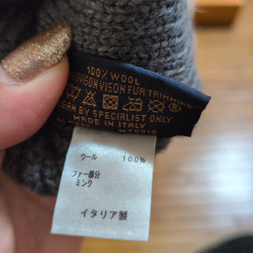 gure　LOUIS VUITTON ミトン 手袋 グレー ホワイト