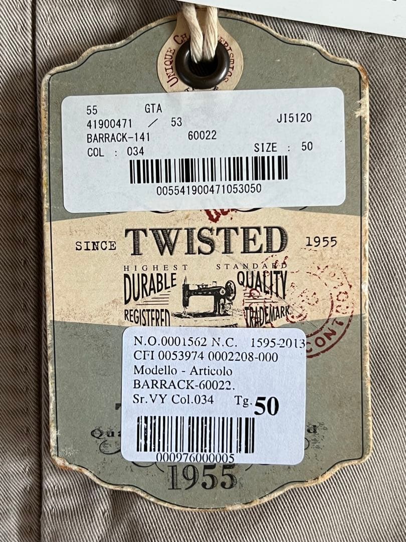 G.T.A ジーティーアー TWISTED BARRACK ベージュ 50