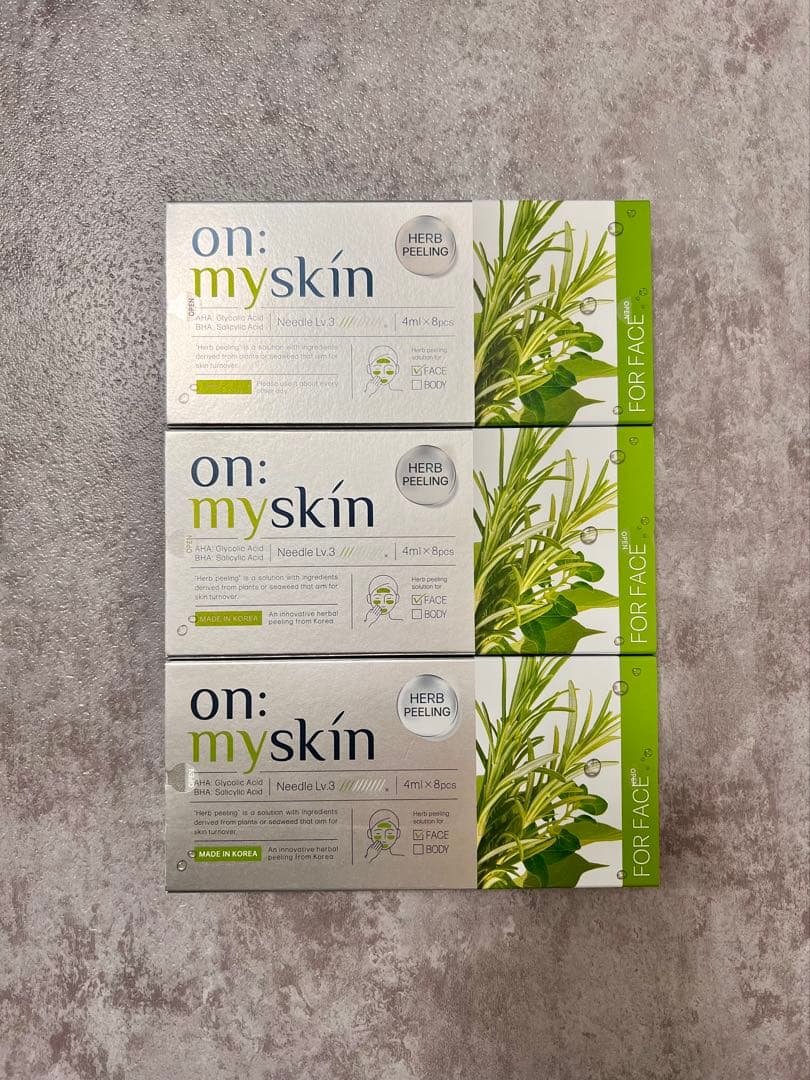 onmyskin ハーブピーリング 3箱セット