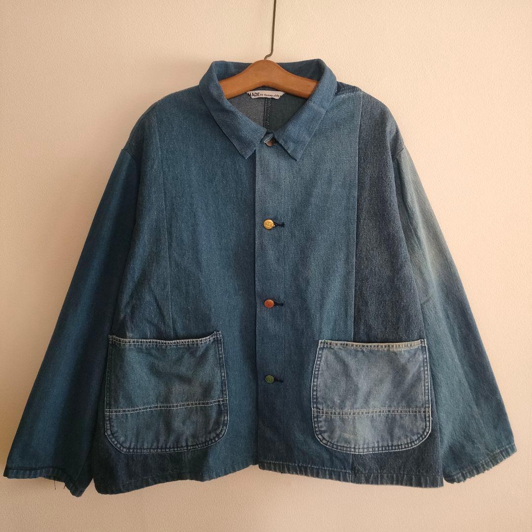 ジャケット・アウター Sunny Side Up Remake Patchwork Coverall