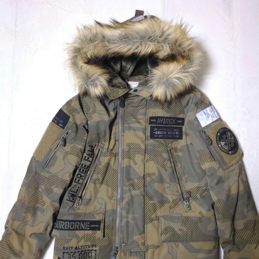 美品 AVIREX N-3B FLIGHT JACKET HALO 迷彩 M