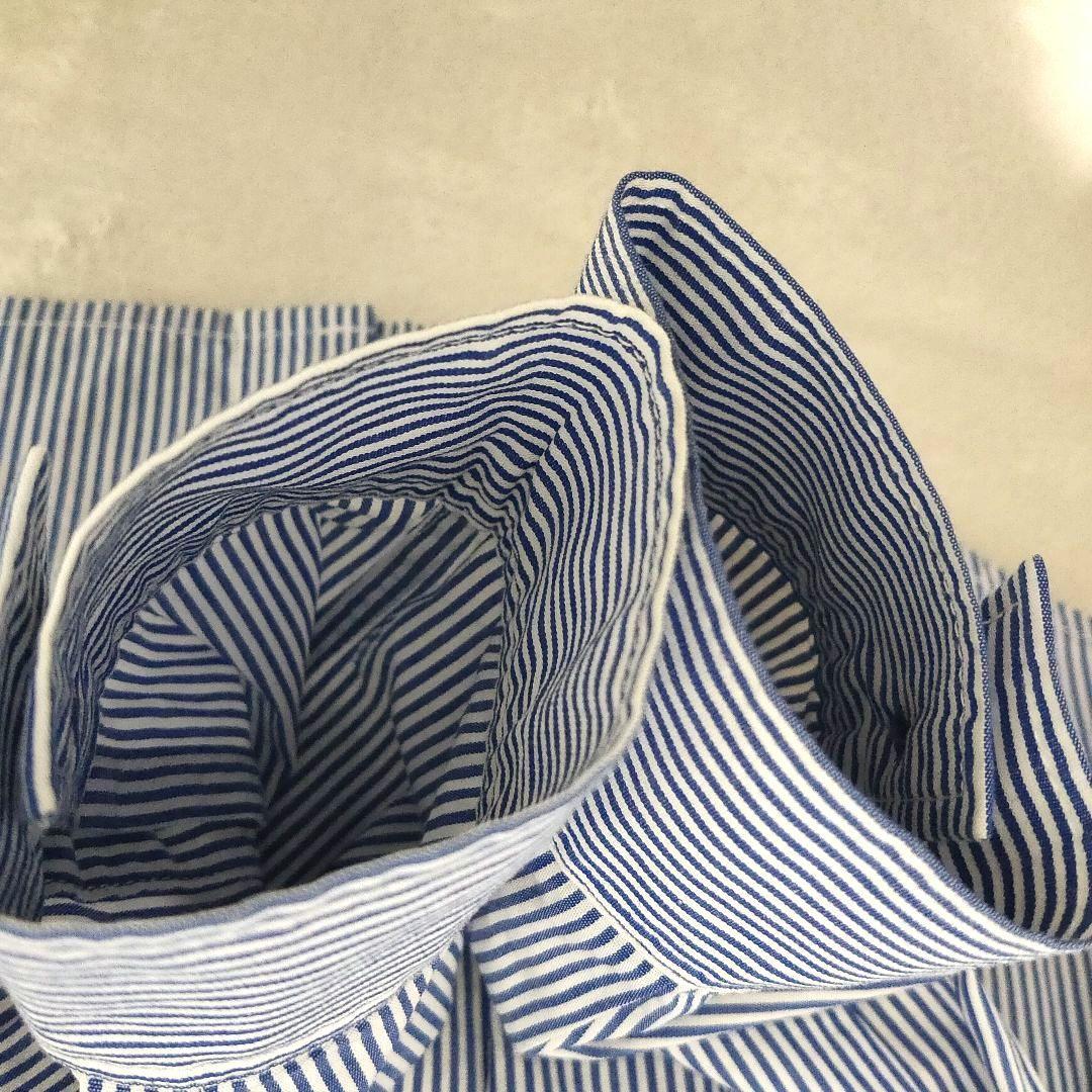 グリーンレーベルリラクシング 金ボタン キッズスーツ 3点セット ストライプ