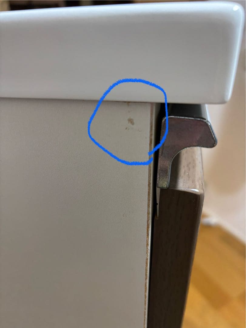 ニトリ　ブラウン木製チェスト 7引き出し ガラス窓付き