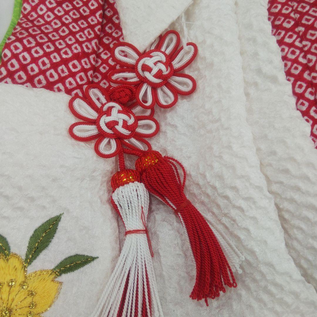 三歳お祝い着物セット 総絞り 刺繍