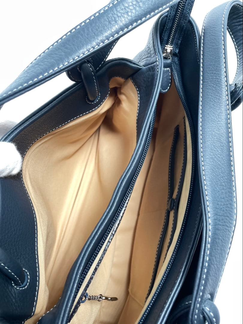 未使用 Kitamura キタムラ トートバッグ ハンドバッグ レザー 袋付き