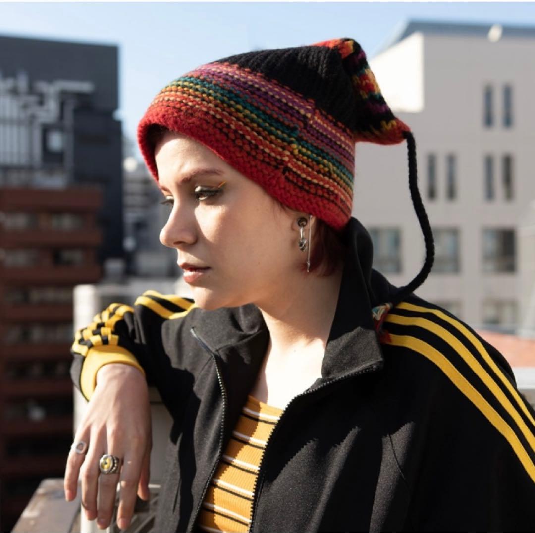 r*読様 【ファン必見】hide 紐付きニットキャップ