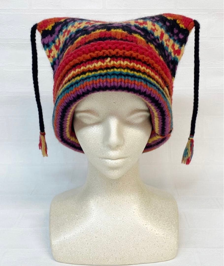 r*読様 【ファン必見】hide 紐付きニットキャップ