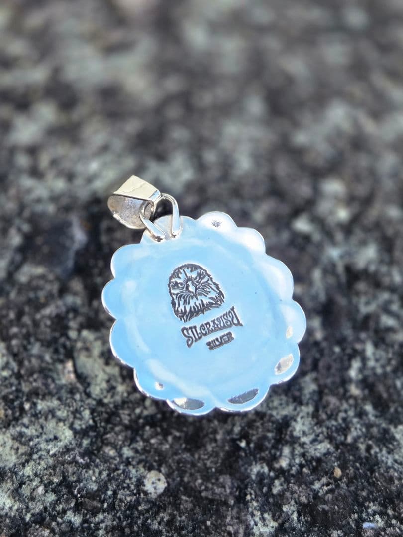 ハイグレード　ペルシャ　ターコイズ　ペンダント　インディアンジュエリースタイル