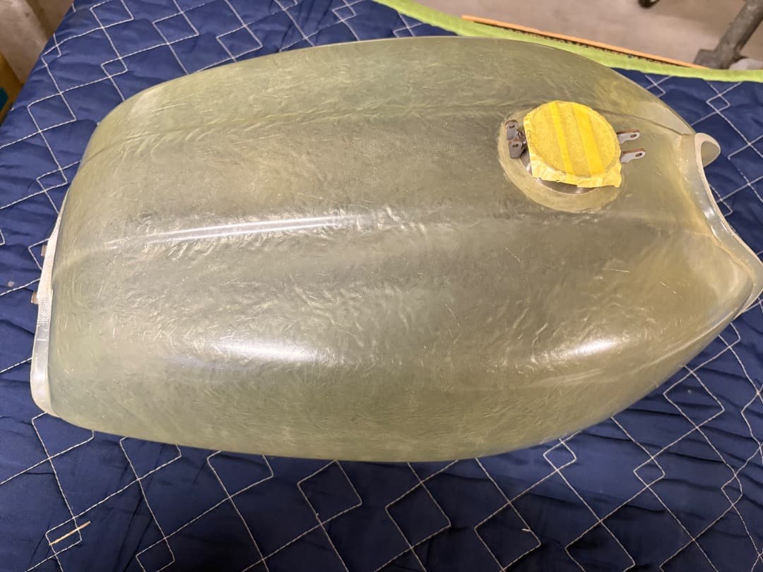 専用　GT380後期　未使用品イチパチクリアタンク、サイドカバーセット