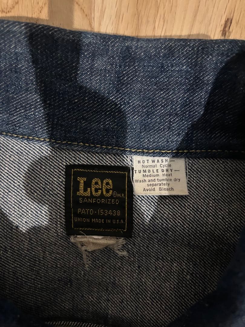 LEE 220 70s 80s スパービッグサイズ　サイズ50 超濃紺
