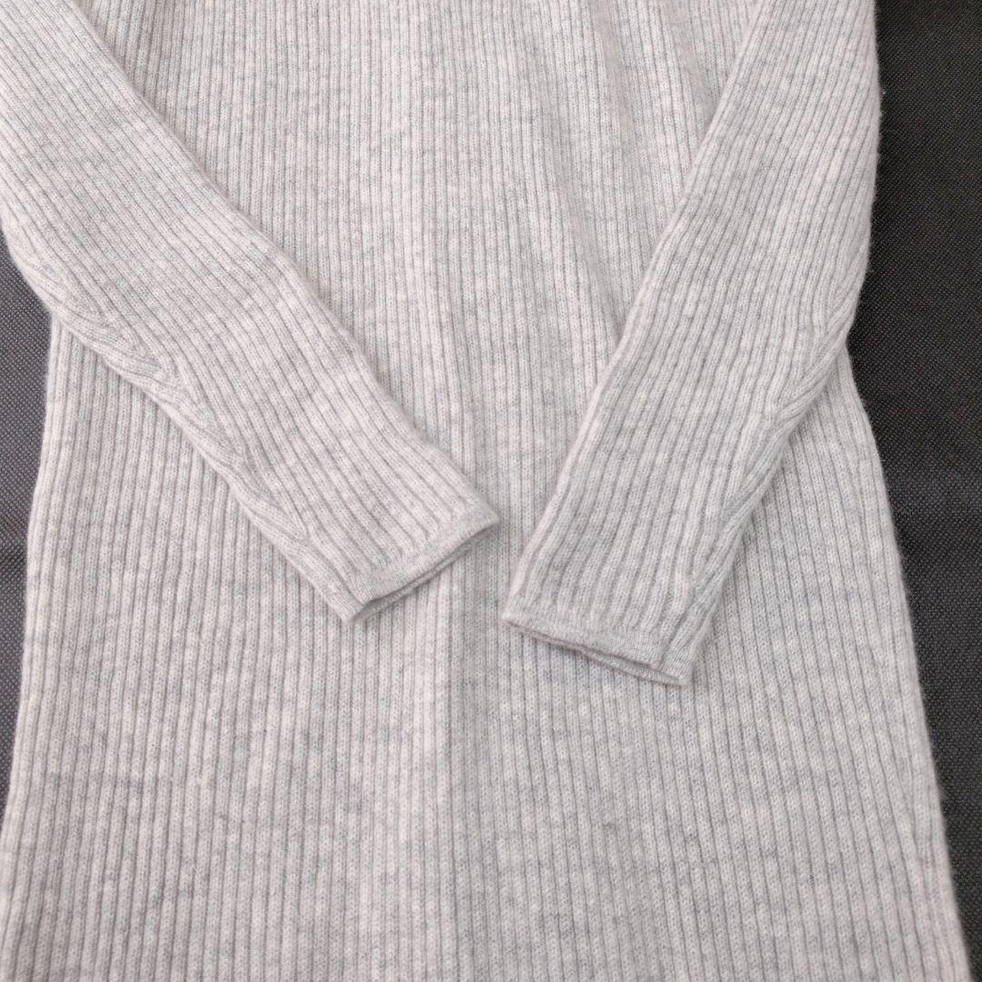 専用 ウィムガゼット ニットワンピース カシミヤ100% グレー Vネック F