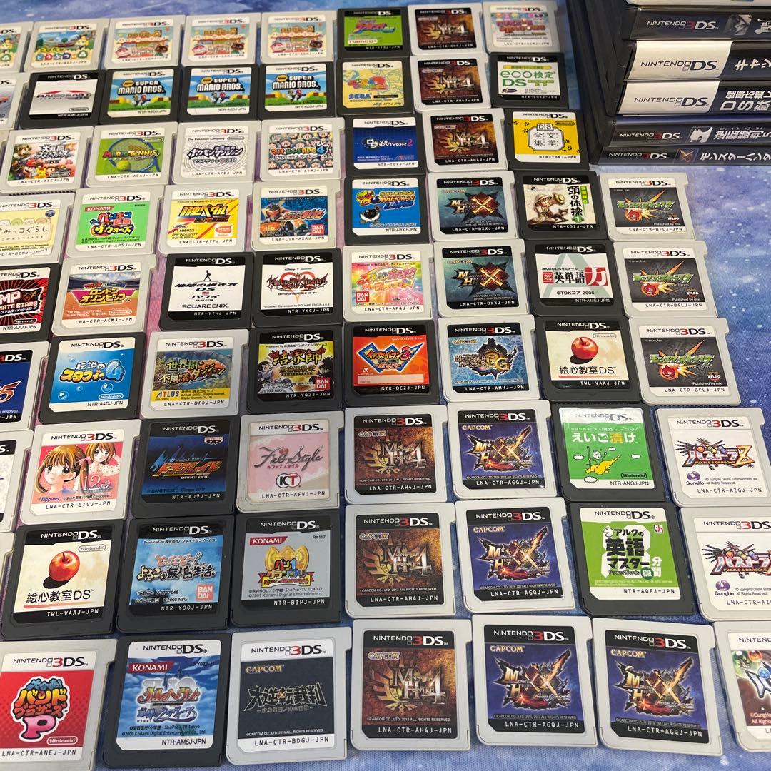DS/3DSソフトまとめ売り ソフトのみ105本 ケースあり14本 合計119本