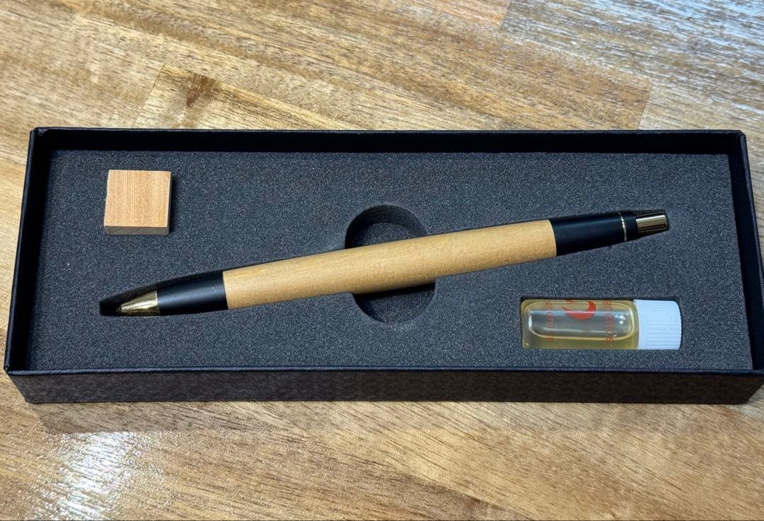 【野原工芸】木曽ひのき シャープペンシル 本体 付属品完備 希少