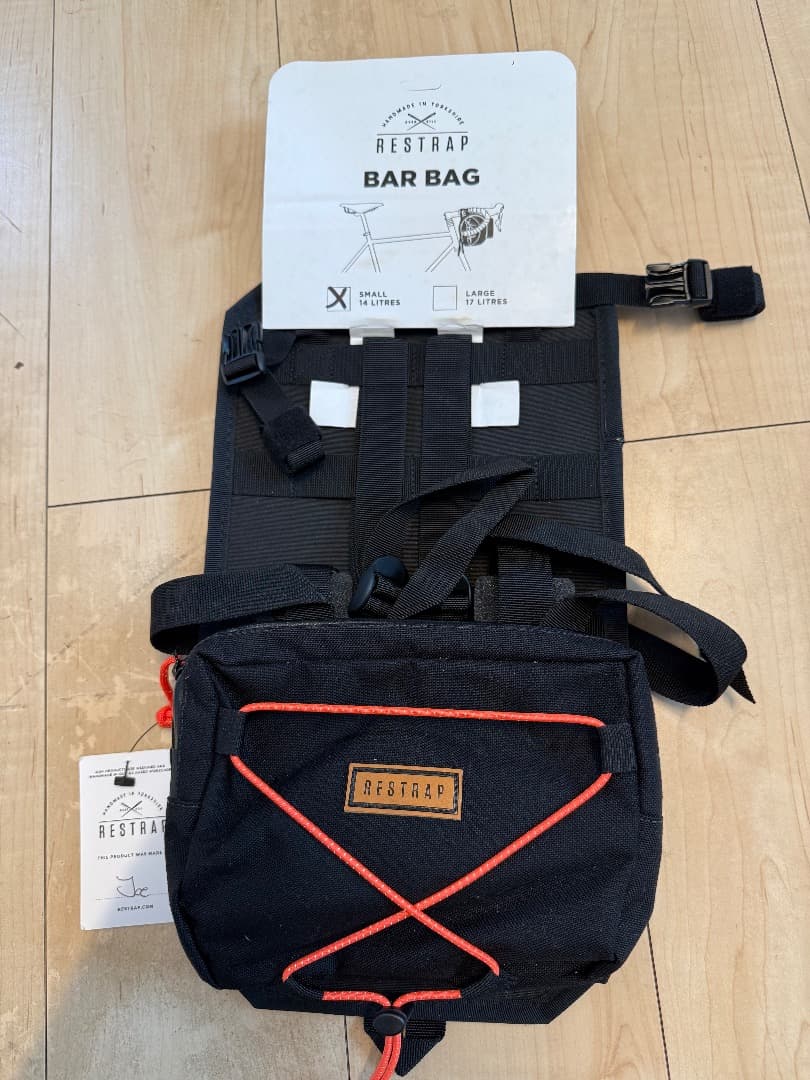 【値下げ】RESTRAP BAR BAG ブラック　SMALL