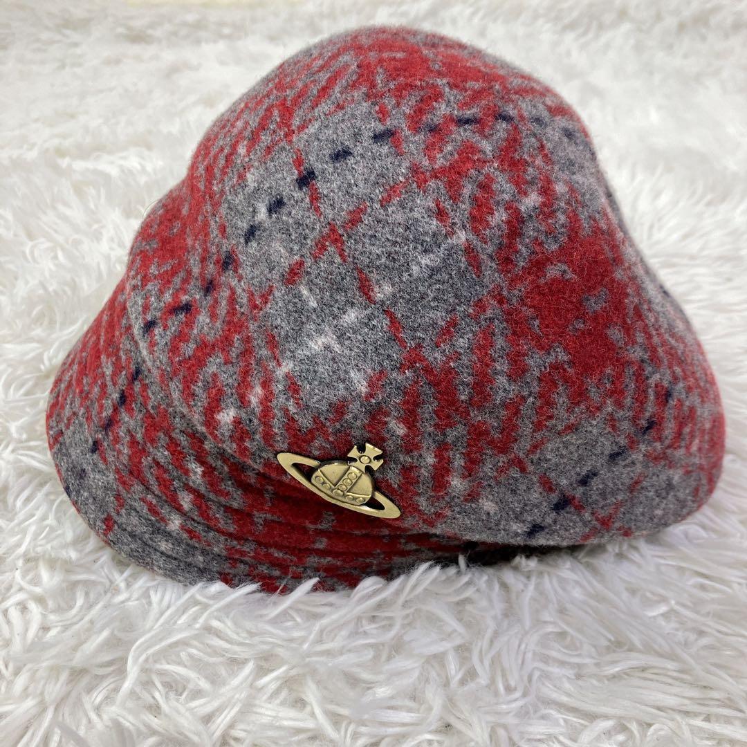 vivienne westwood変形バケットハット　オーブロゴ　Mサイズ