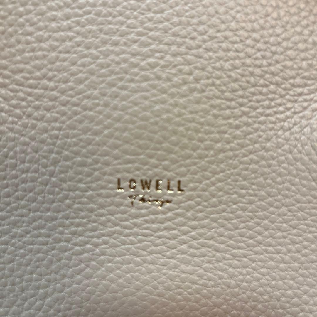 新品LOWELL thingsレザーオープントート牛革 ライトグレー¥29700