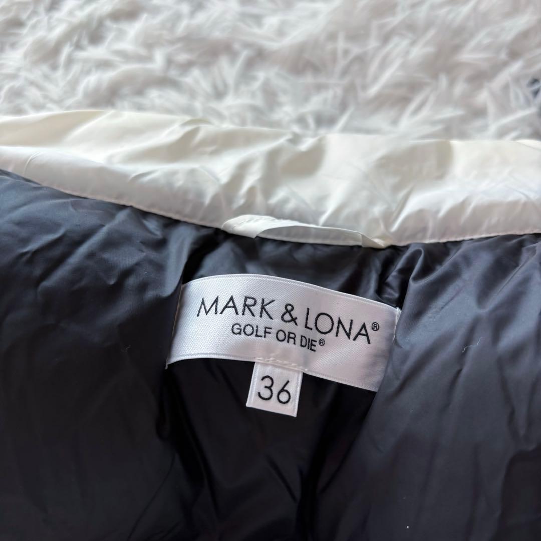 2024モデル 最新作 マークアンドロナ ダウンベスト 中綿 ホワイト 白