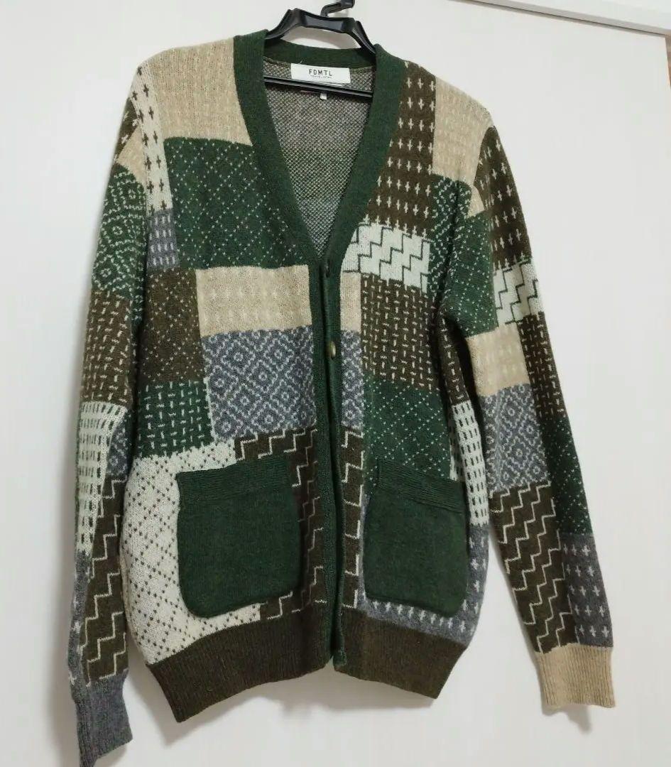 FDMTL パッチワークニットカーディガン