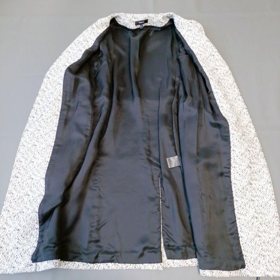 【Theory/セオリー】19SS　現行　ツィード　ロングコート　アウター　防寒