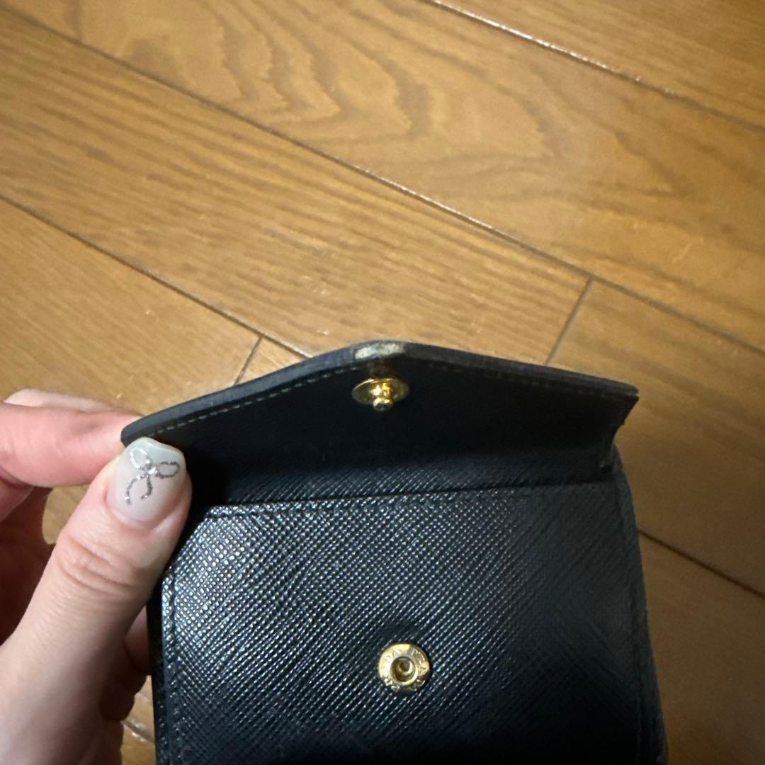 PRADA ブラック 三つ折り財布