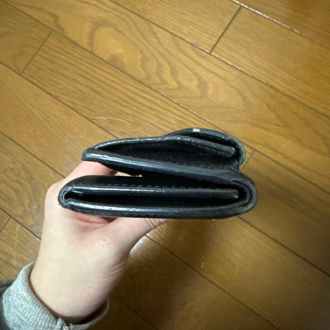 PRADA ブラック 三つ折り財布