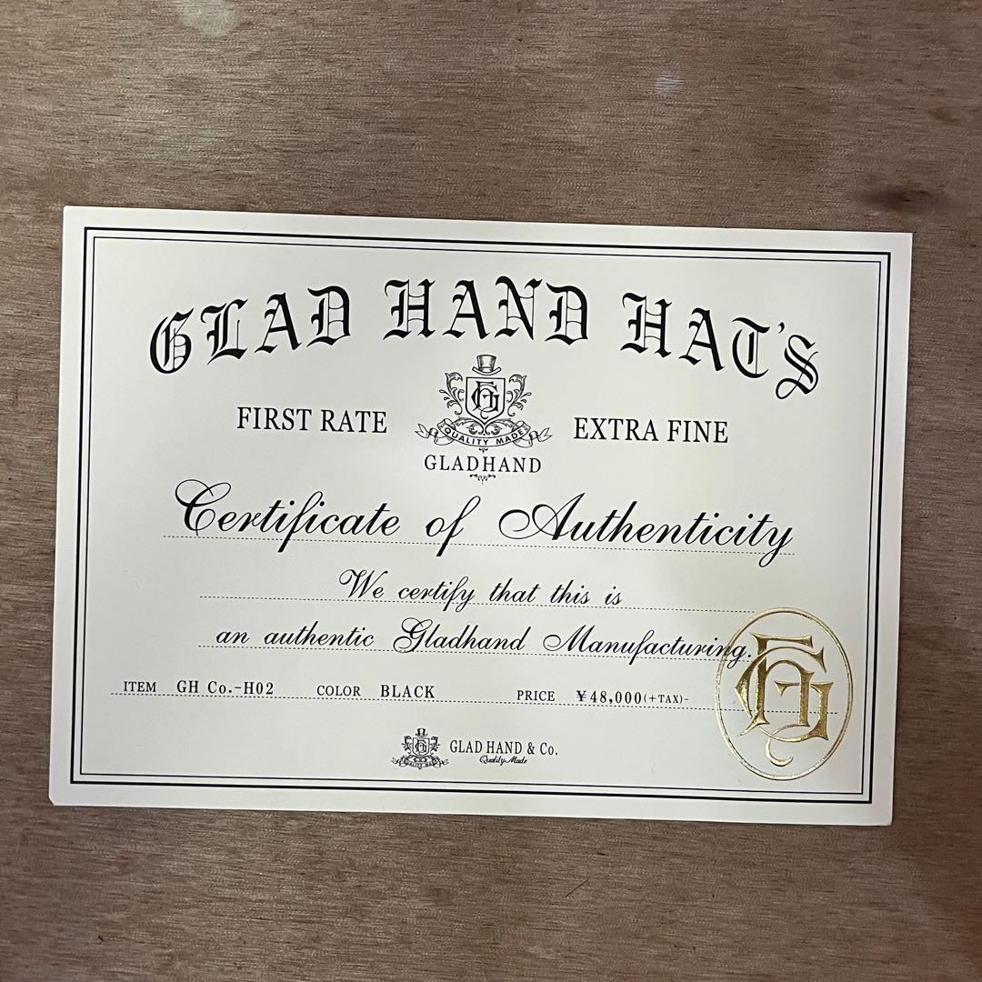 GLAD HAND ホンブルグハット 中折れハット ウール フェルトハット