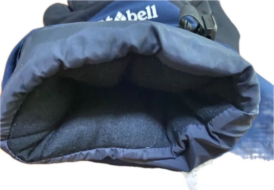 【美品】モンベルGORE-TEXメンズ Lネイビー山羊革