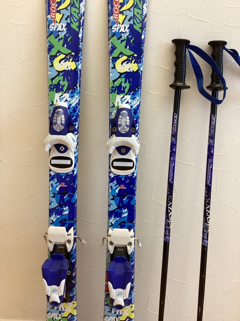 スキー板とストックセット　子ども　106cm