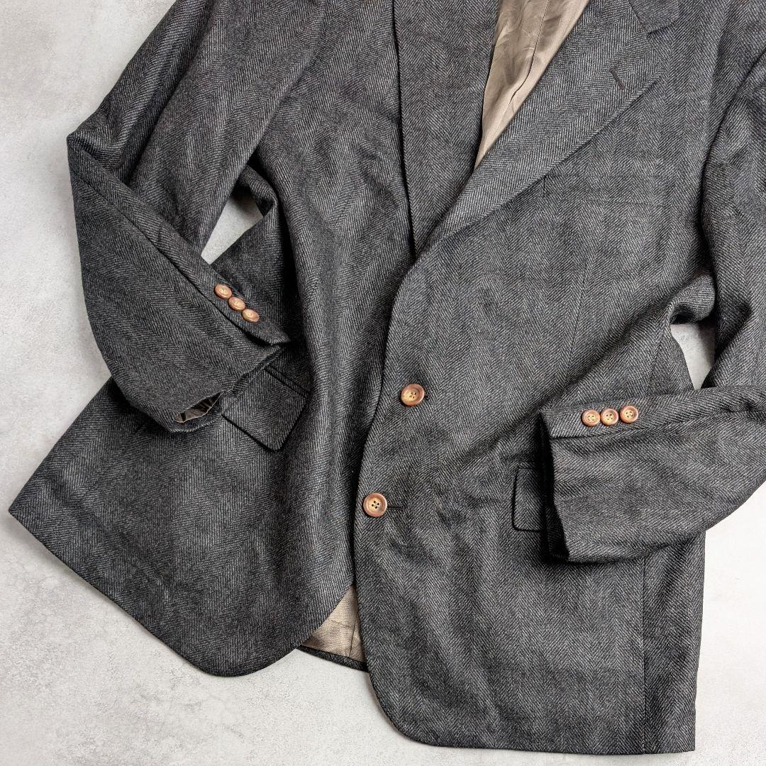 POLO RALPH LAUREN テーラードジャケット ヘリンボーン グレー